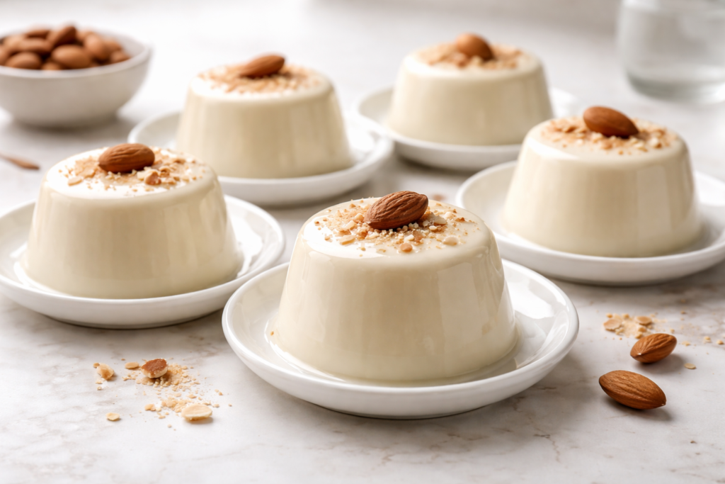 Panna cotta de leche de almendras
