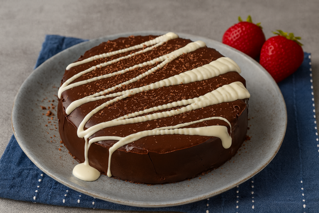 Tarta de yogur y chocolate